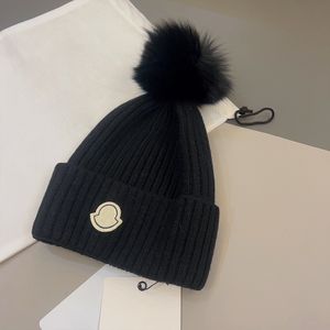Vinterkvinnor stickad hatt designer ull hatt varm mössa mössa söta håriga hattar 3 färger