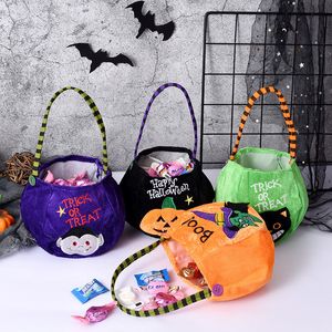 Other Event Party Supplies Halloween Loot Kids Pumpkin Trick Or Treat Tote Bags Candy Bag Storage Bucket Portable Gift Basket 230818