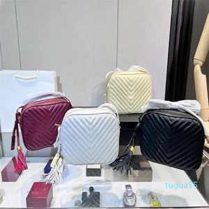 2023 Crossbody Bag Vintage Messenger Bags Female HandBag Camera Style Purse Beige Canvas Handbags Leather Clutch Fashion