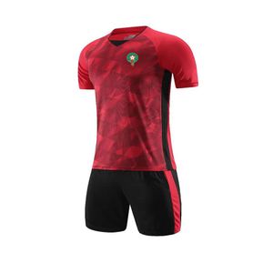 Marocko Men's Tracksuits Summer Short Sleeve Football Training Suit Kids Adult Size tillgängliga224s