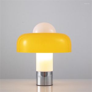 Настольные лампы Bauhaus Lamp Modern Art Glass Hat Dest Столк легкий постмодерн спальня спальня ретро -украшения для гостиной