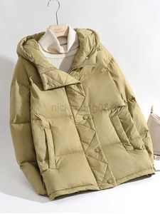 女性のダウンパーカスセドゥットモ女性冬の特大ダックダウンコート暖かい濃厚なファッションキルティングパフジャケットショートフード付きパーカーED1926