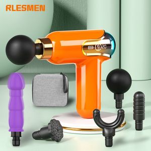 Full Body Massager RLESMEN Massage Gun Didlo Portable Electric Massager For Body Neck Shoulder Leg Deep Tissue Muscle Sport Relaxation Pain Relief 230821