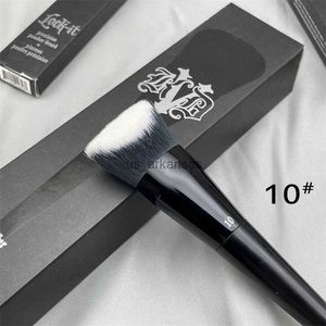 Makeup Brushes KVD N10 Lock It Edge Foundation Makeup Brush - Foundation Mineral Powder BB Cream Foundation Liquid 3D HD Högpresterande K10 HKD230821