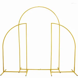 Decoração de festa Metal Wedding Garden Arch Easy Assembly Stand Stand Balloon Frame para Yard Birthday Indoor Outdoor