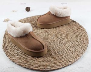 Designer Mini Ankle Boots Australia Platform Women Slippers Winter Cotton Sheep Warm Indoor Fur Booties