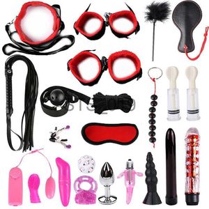 Andere Gesundheits Schönheitspaare Paar SM Requisiten Bindung von Riemen Ehepaar Erwachsene Sexlieferungen Männer und Frauen Bell Breast Clip Eye Mask Sex Supplies Tool Set x0821 x0821