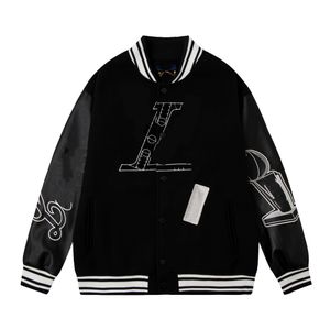 Louiseviution designer mens varsity jacka baseball coat mode kvinnor jackor broderd brev jacka ena bröst toppar par mäns kläder 766 392