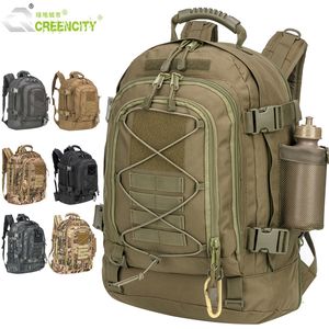 Mochilas de mochila 60l Men Backpack Tactical Molle Molle Exército Saco de escalada ao ar livre Sacos esportivos à prova d'água Camping Hunting Rucksack 230821