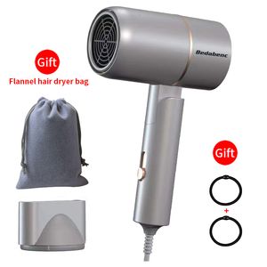 Hair Dryers Portable Dryer Strong Wind Hammer Blower 3500W Salon Negative Ionic Home Electric Blue Light 230821