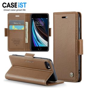 CASEiST Retro-Leder-Flip-Brieftasche für Mobiltelefone, magnetische Hüllen, Ständerhalter, Kreditkarten- und Bargeldfächer, Tasche, PU-Handyhülle, Tasche für iPhone 15, 14, 13, 12, 11 Pro Max, XR, XS, 7, 8 Plus