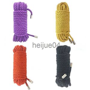 Other Health Beauty Items 10m Professional Art Shibari Slave Bondage Rope with Flexible Silk Harness Bdsm Erotic for Couple Binding Cosplay x0821