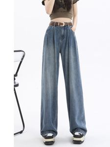 Jeans feminino Y2K Mulher 2023 Autumn Spring Spring Vintage Canda alta perna larga Denim Pant Baggy Fashion Loose Harajuku STREETHEAT STREE