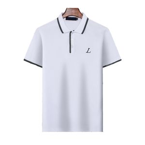 Summer Brand Clothes Luxury Designer Stripe Polo Shirt T Shirts Snake Polos Bee Floral Mens High Street Fashion Horse Polo Luxury T-Shirt#8866