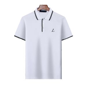 Summer Brand Clothes Luxury designer stripe polo shirt t shirts snake polos bee floral mens High street fashion horse polo luxury T-shirt#8866