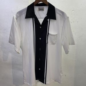 Men's Casual Shirts WACKO MARIA Stripe Color Matching White Man Shirt Summer Beach Hawaiian Loose Elegant