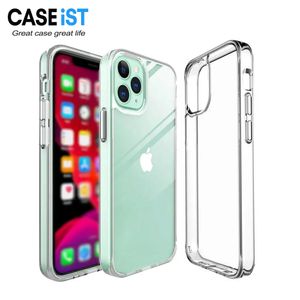 Caseist Ultra Thin Clear Tone Falls Anti -gulning 1,5 mm transparent TPU mjuk stötsäker mobil täckning för iPhone 15 14 13 12 11 Pro Max Plus Ultra Mini XR XS 8 7 Samsung