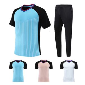 Outdoor-T-Shirts, bunte Fußball-Schiedsrichteruniform, Damen- und Herren-Fußballtrikot, individuell gestaltete Jersey-Trainingshosen oder Shorts 230821