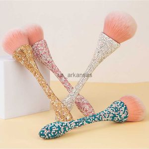 Makeup Brushes Rhinestone Handle Loose Powder Brush Single Girl Pink Makeup Brush Loose Powder Setting Brush Beauty Tools Makeup Brushes HKD230821