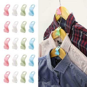 Hangers Hanger Connecting Hooks Can Be Stacked Clothes Household Closet Storage Space To Organize Items Creative