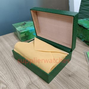 Qualità Dark Green Watch Box Case regalo per Rolex Boxes Orologi Tag e documenti della scheda Opuscolo in inglese Swiss Top Quality158H