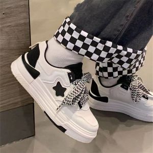 Dress Shoes 2023 Casual Canvas Platform Korean Khaki Black Women's Sneakers Lolita Sports Tennis Flat Vulcanize Running Fashion 230818