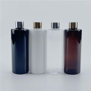 Bottiglie di stoccaggio 300 ml x 20 bianchi bianco chiaro nero vuoto in plastica a vite a vite in alluminio toner contenitori Cosmetici Contenitori per il trucco da pet idrosol