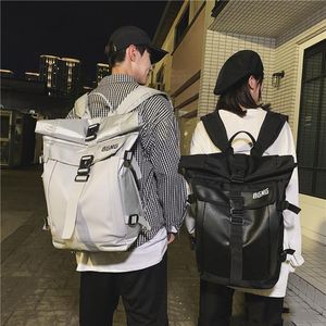 Bags Big Roll Top Gym Backpack Sneaker Sports Bag Men Women PU Leather Mochila Gymbag 2020 Travel Bags for Training Fitnesss Bagpack