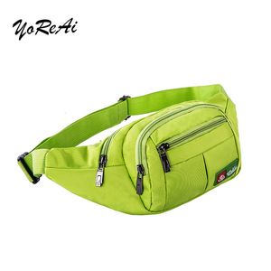 Bel Çantaları Yoreai Su geçirmez Fanny Pack Kadınlar için Şık Kız Kemer Çantaları Su Geçirmez Bel Çantası Küçük Böbrek Erkekler Cep Telefonu Cep 230820