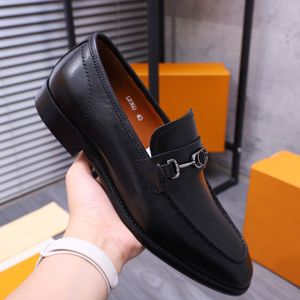 2023 Men Fashion Dress Shoes Genuine Leather Casual Loafers Brand Designer Party Wedding Oxfords Men's Formal Business Flats Size 38-44
