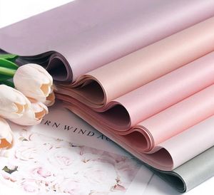 38 fogli mg di carta tissutale Materiale di imballaggio rosa Materiale Pure Color Flower Bouquet Forniture Flower Wapping Paper 50x75cm