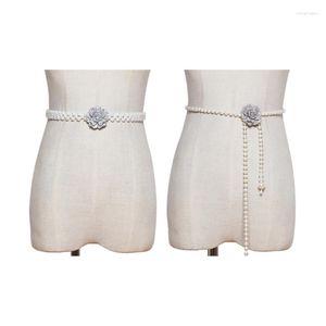 Belts Female Body Chain Elegant Artificial Pearl Waist Dress Decorative Party Belt Women Jewelry