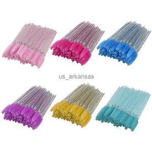 Ben spazzole per trucco da 150 pcs bacchette in cristallo usa e getta mascara Spoler per sopracciglia a pettine per ciglia glitter brush rosa rosa HKD230821