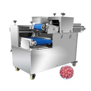 Máquina de corte de carne de aço inoxidável de carne fresca comercial Flicer elétrico para Chopper de carne de cordeiro de carne de porco vegetal