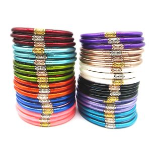 Bangle 19 Colors Тибетский браслет Buddha Girl Thailand Monk Mantra Буддийская желе дружба для женщин 230821