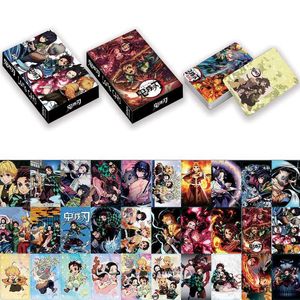 Карточные игры 30 листов/сет Demon Slayer Kimetsu no Yaiba Card Mini Poscard Cards Photo Card Коллекция подарки R230821