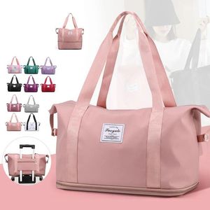 Sacos de moda saco de ginásio dos homens esportes mochila de viagem grande capacidade feminina bolsa portátil multifuncional treinamento fitness yoga duffle sacos