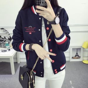 Kvinnorjackor Girls Spring and Autumn Winter 2023 Junior High School Students Korean version plus sammet tjock casual