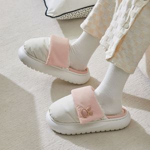 Lady Causal Shoes Women Slippers Winter White and Pink Green Grey Platform Non-Slip Designer Bekväma Sneakers Walking Trianers