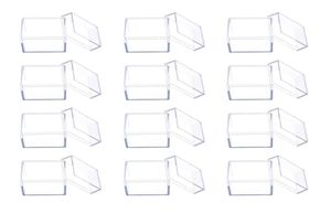 Confezione regalo 12 pezzi Scatole per caramelle cubi quadrati in acrilico trasparente Scatole per dolcetti Contenitori per bomboniere per feste di matrimonio Confezione regalo7204524