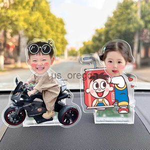 Outra decoração da casa Shake Head Cabeça Cabeça Personalizada de Carro Decoração de Carro Auto Diy Design Bateria Solar Energy Versão 2023 Ornamento Cute Girl X0821