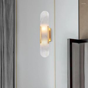 Wandlampe G4 Sockel natürlicher Marmorleuchte Licht Nordic Hardware Wohnzimmer Nacht