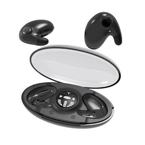 Fone de ouvido invisível sem fio TWS Bluetooth 5.3 Fones de ouvido ocultos IPX5 à prova d'água com redução de ruído Fone de ouvido esportivo Mini fones de ouvido para dormir