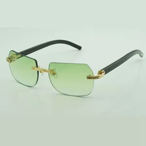 New accessory natural chamfered buffs sunglasses 0286O with new hardware and black buffalo horn legs Size: 56-18-140 mm