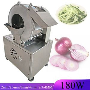 220V Elektrisk grönsaksskärare Wire Cutter Commercial Automatic Slicer Potato Radish Shredder