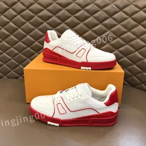 2023 Nuovi scarpe designer di alta qualità casual classiche allenatori a quadri a strisce allenatore di moda per scarpe per uomo sneaker size39-44 Rd1013