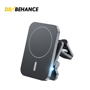 15W Fast Qi Magnetic Wireless Charger Car Air Vent Phone Holder Mount Compatible With Magsafe Case For iPhone 14 13 12 Pro Mini Max