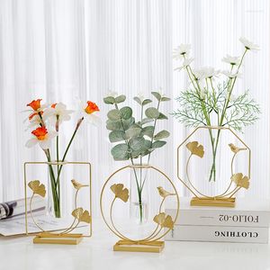 Vases Creative Living Room Tabletop Flower Arrangement Inset Dining Table Artificial Simulation Vase Home Decor Dropship