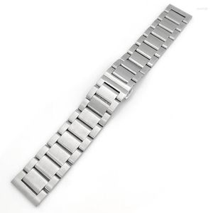 Watch Bands 22mm Wide Silver Stainless Steel Polished Oyster Style Bracelet Strap Watchband For SKX007 SKX009 5 SRPD53K1 SRPD63K1