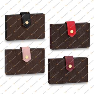 Unisex Fashion Designer Luxury Porte Cartes Kreditkort Holder Wallet Key Pouch Coin Purse Top Mirror Quality M69761 M80878 Busine264s